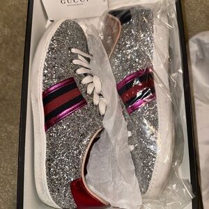 Gucci ace glitter sneakers size 38